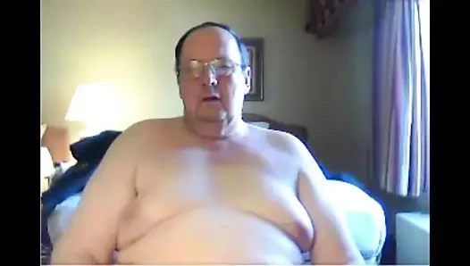 büyükbaba gösteri üzerinde cam