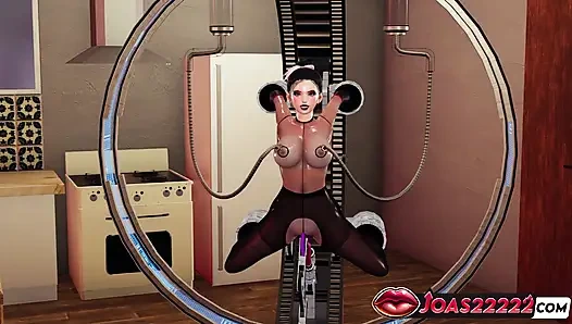 Seksi nishimura miki büyük memeli 3 boyutlu hentai - sikiş makinesi çifte penetrasyon, vibratör ve anal boncuk fışkırtıyor