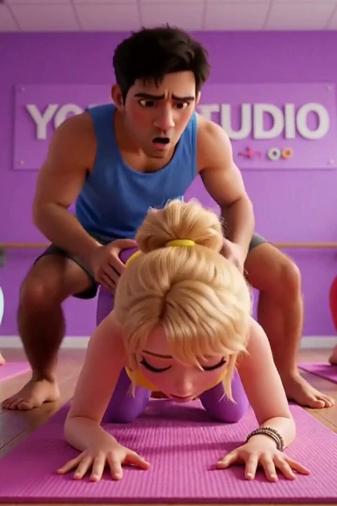 Kadınlar arasında popüler hale gelen bir fitness sınıfı, eğitmenin tam dikkat gösterdiği (yapay zeka)