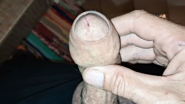 I jerk my cock out of my house