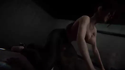 Ateşli külotlu çoraplı 3 boyutlu ofis ol kız patronu tarafından çok sert sikiliyor