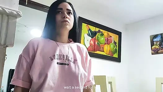 Arkadaşımın kız arkadaşıyla evin yemek odasında lezzetli seks yapıyorum