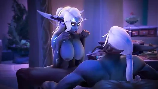 Kötü sesin en iyi animasyonlu 3 boyutlu porno derlemesi 237