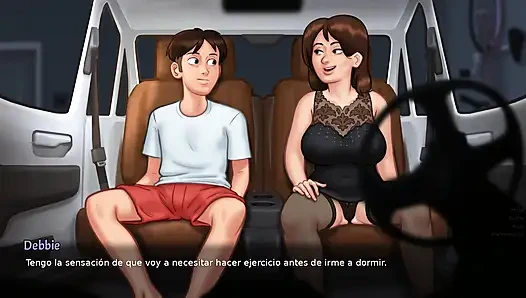 Ev sahibi romantik akşam yemeğinden sonra sevişiyor - yaz mevsimi efsanesi