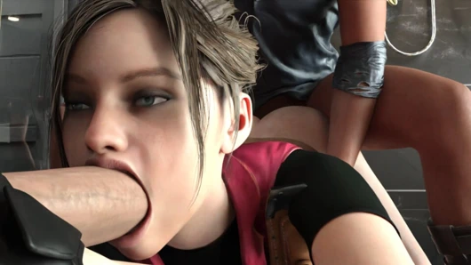 İki yarakla seviyor - animasyon