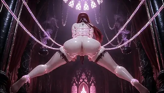Bound Succubus Automatic Shibari Ropes Fuck Her