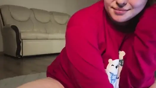 Huge natural tits playing and pussy fingering with jucielussie