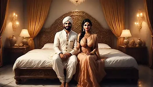 Ateşli Hintli öğretmen kama sutra'ya öğrencisine öğretiyor