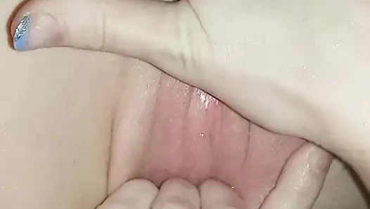 Parmak ve oynama ile ona kedi