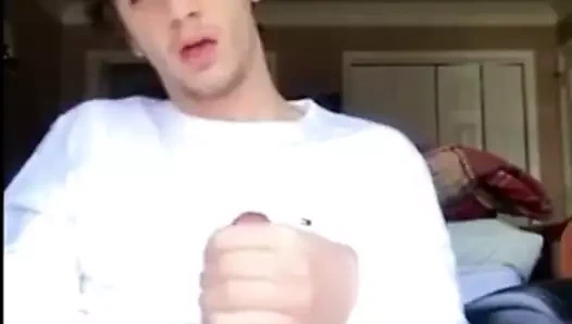 Aussie student jerks a HUGE cock