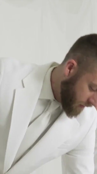 Young Mormon newcomer rides his bearded elders massive cock | Clip 1