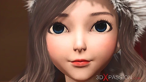 Noel Baba süper sevimli bir inek kızla oynuyor