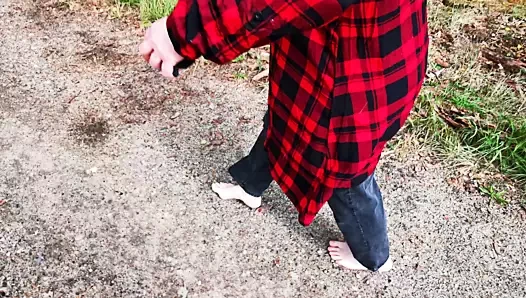 yalınayak yürüyüş