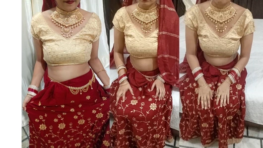 Güney Hintli yenge düğün gecesinin seks videosunu paylaştı