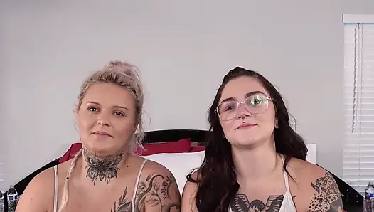 Çaresiz amatörler psilo christina barbie ve iris sıkı amcıklarını büyük beyaz yarakla sertçe siktiriyor