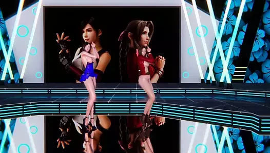 R18-mmd kızlar günü - eroticdance tifa aerith bir şey