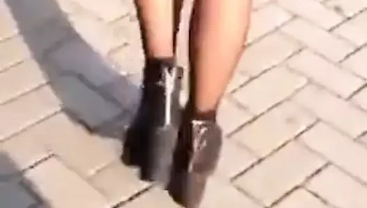 Asyalı kadın çorap