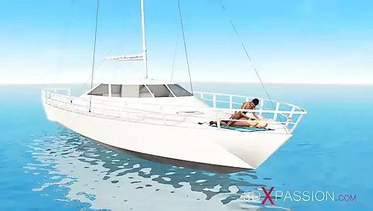 Masturbation station. A sexy young hottie gets fucked outdoor by a nerdy boy