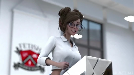 Hentai seks koleji 2. yarıyıl bölüm 2 - büyük memeli hentai hatunlar yarışmalarından sonra makaslıyor