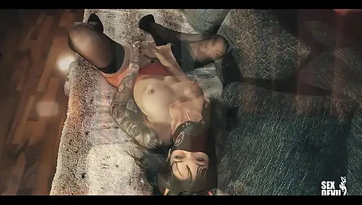 Sikiş makinesi ve sikiş yarakla ateşli eğlence