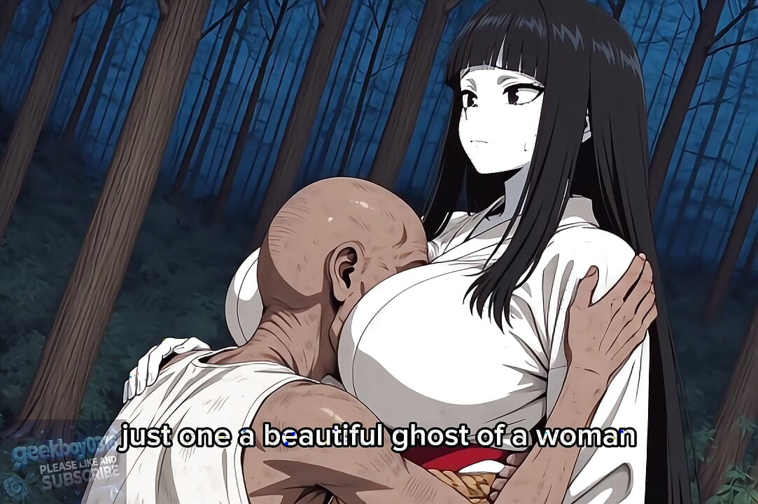 Kıvrımlı Sıcak Hayalet kız, köy nüfusunu korumak için çirkin adamla seks yapıyor - hentai ai anime