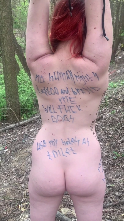 Açık havada vücut yazımı ve işeme aşağılaması