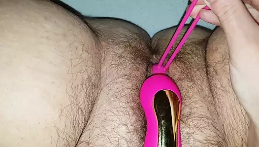 Oyuncak amcık oyun zamanı, iyi kız mastürbasyon yapıyor, parmaklıyor, vibratör, dildo