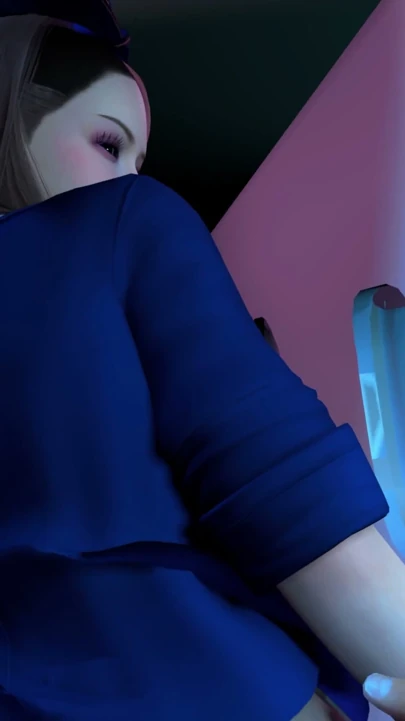 Mükemmel vücutlu hostesle sikişip içine boşalma - 3D Animasyon 4K | Klip 2
