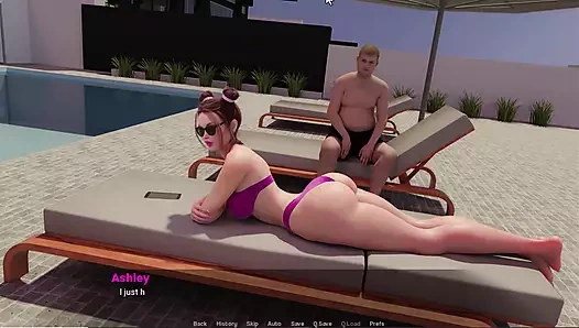 Evden uzakta 24 Eva ve Nora beni boşalttı - Ashley ve Rebecca'yu birlikte siktim