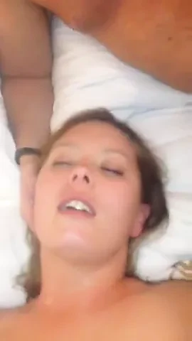 British amateur sluts in a gangbang in hotel room with cum
