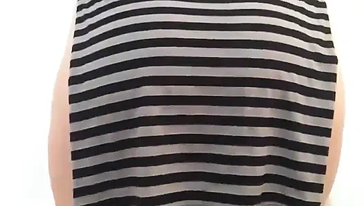 Üvey kız kardeşim Crystal kocası işe gittiğinde evde yerde mastürbasyon yapıyor