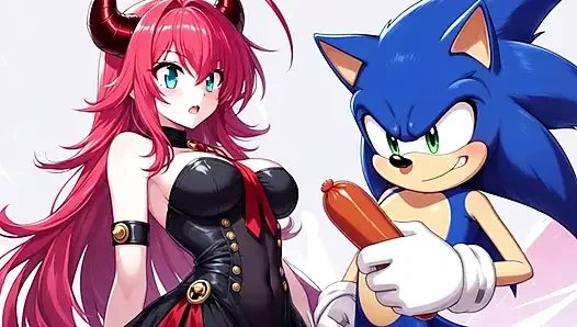 Provocative game in animated scene