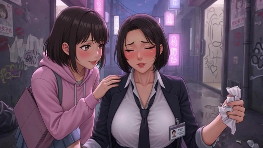 Various naked women with lustful, lewd expressions