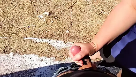 Yunanistan'da riskli kamu handjob ve fuck – boşalmak meydan okuma gün 7