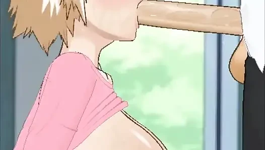 Mitsuki üvey oğluyla arkadaş olduğu için gırtlağını siktirerek ona teşekkür ediyor