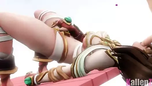 Sfm seksi kızlar binicilik horoz ve kahrolası