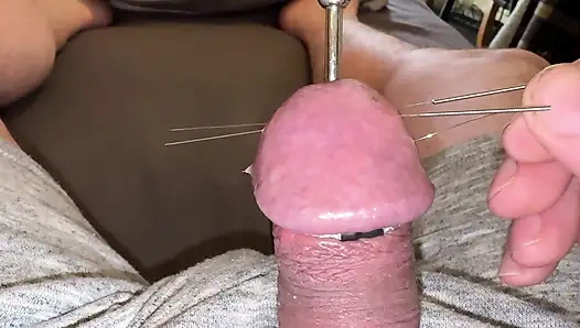 Yedi uzun iğne ve orgazm!