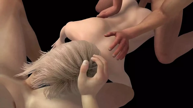 Sarışın piliç her iki ucundan alıyor - 3 boyutlu porno kısa klip