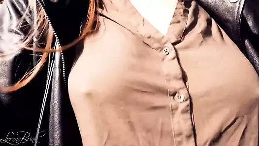 Boobwalk, kahverengi gömlek