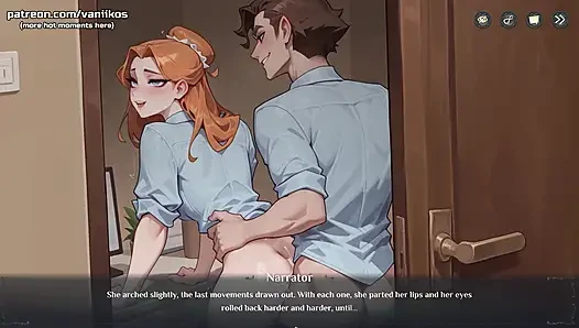 Büyük memeli tüylü kız dar şortla büyük götünü gösteriyor - otel hikayeleri (buhar oyunu) - 3 boyutlu animasyonlu hentai oyunu