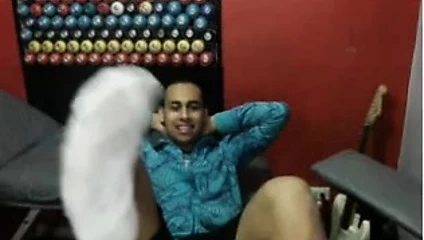 Düz adamlar ayak üzerinde web kamerası #147