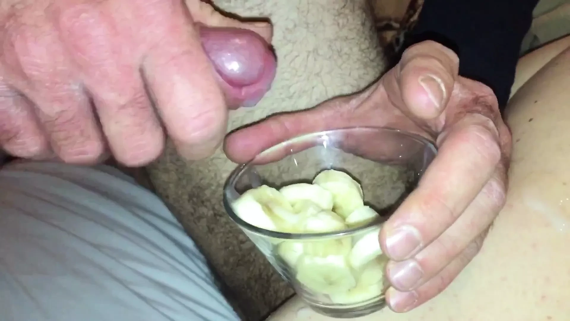 girl friend eat cum and banana food and cum amateur italian