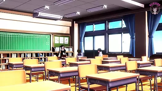 Sınıfta seksi dans + kademeli soyunma