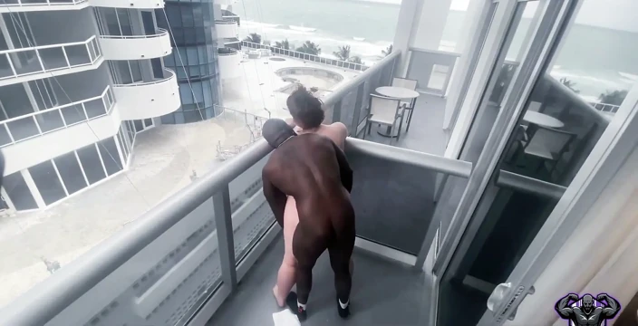 Miami her zaman eğlencelidir bazı balkon hareketlerine göz atın