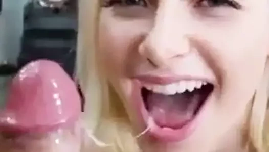 Ateşli sarışın döl kaplı yarak yalayıcı