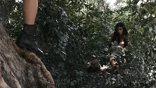 Emily Willis'in yer aldığı şeytanı eğlendiriyor, Bill Bailey