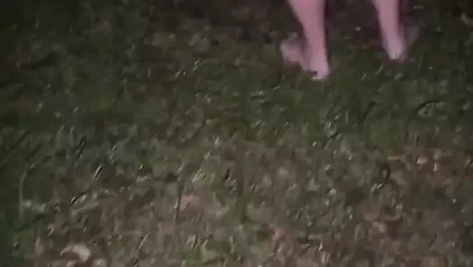 Açık havada yakalandı