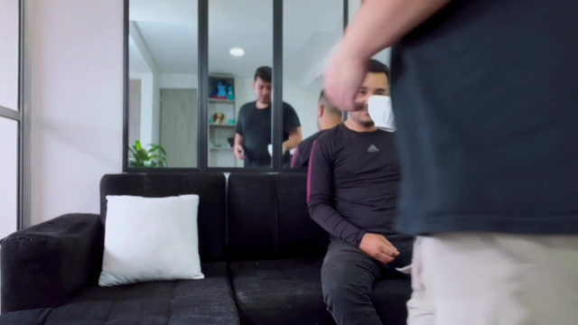 My shy neighbor came to ask for sugar at my house and ended up sticking his cock in my big ass