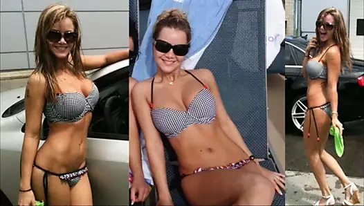 Sarah kantorova striptizci bazı cızırtılı bikini kıçını gösteriyor