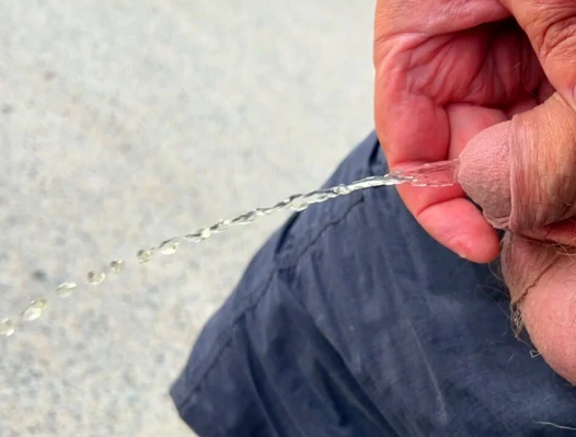 Me pissing in public